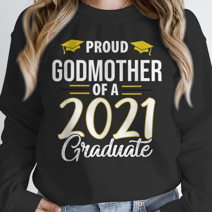 Proud Godmother Of A 2021 Graduate Graduation Clothes MBA Unisex Sweatshirt