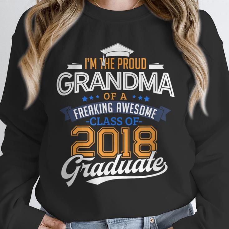 Proud Grandma Of A 2018 Graduate Shirt Graduation Grad Class Unisex Sweatshirt