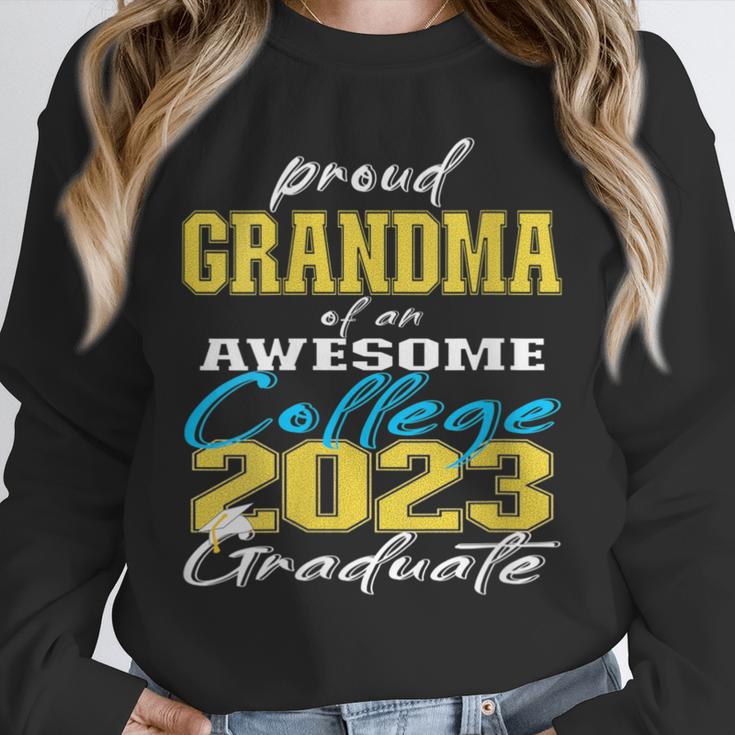 Proud Grandma Of 2023 College Graduate Family 23 Graduation Unisex Sweatshirt