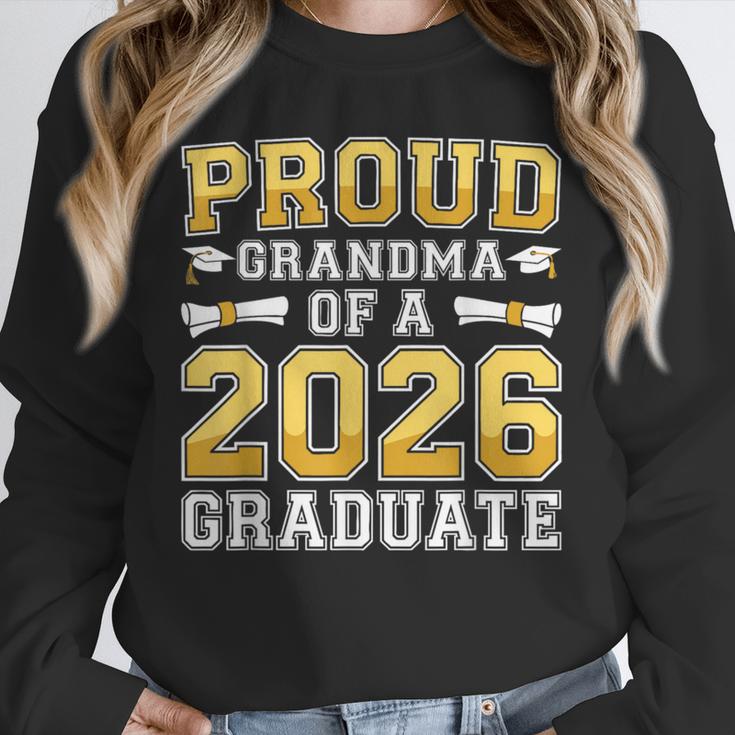 Proud Grandma Of A 2026 Graduate Shirt Class 2026 Graduation Unisex Sweatshirt