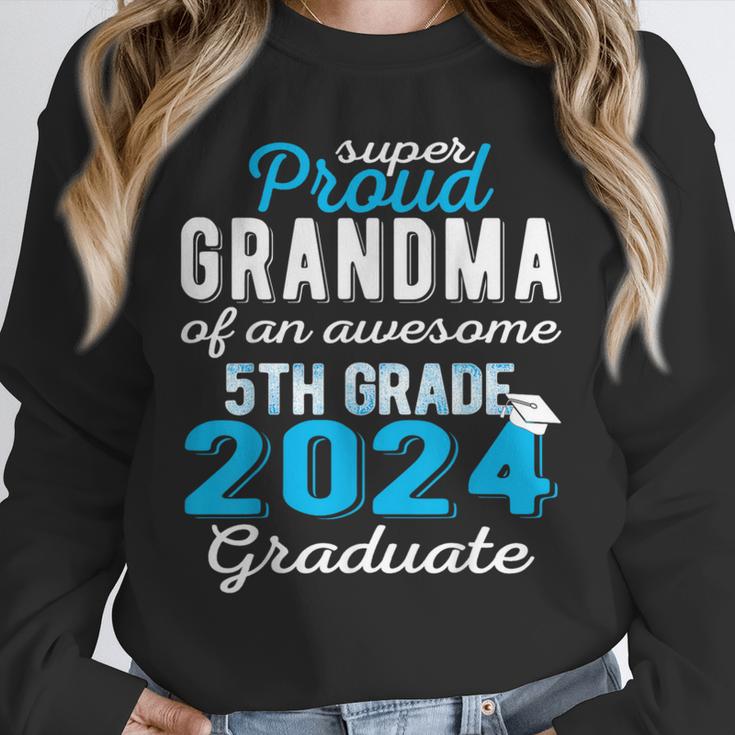 Proud Grandma Of 5th Grade Graduate 2024 Family Graduation Unisex Sweatshirt