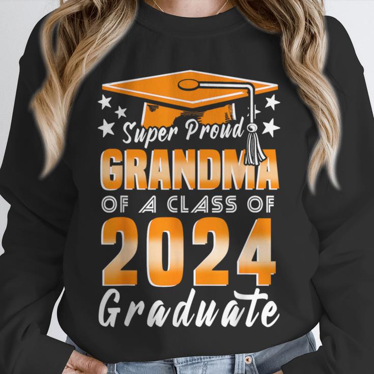 Proud Grandma Of A Class Of 2024 Matching Family Graduation Unisex Sweatshirt