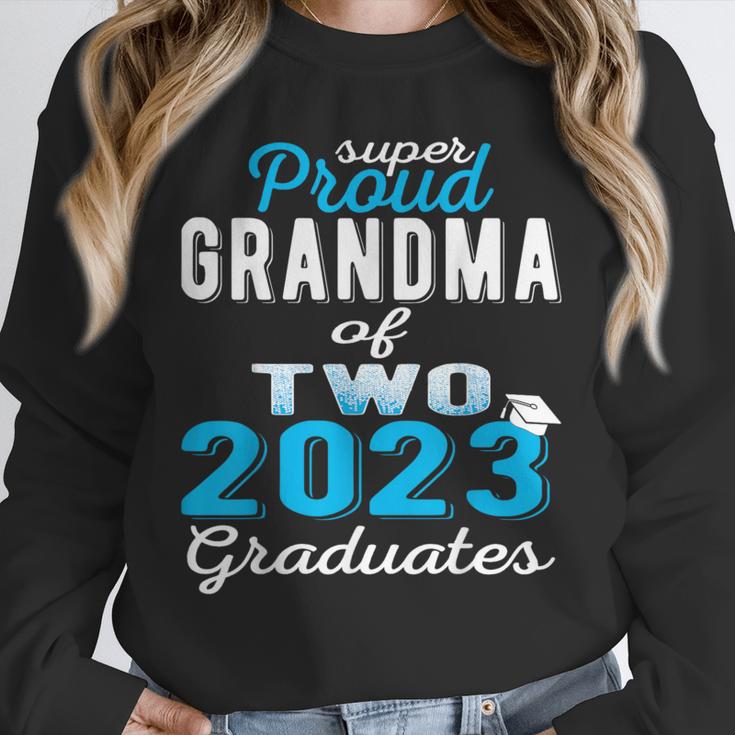 Proud Grandma Of Two 2023 Graduate Class 2023 Graduation Unisex Sweatshirt