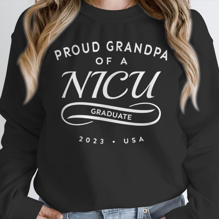 Proud Grandpa Of a NICU Graduate 2023 Graduation Party Unisex Sweatshirt