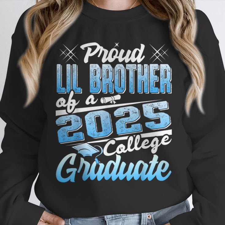 Proud Lil Brother Of 2025 Graduate College Shirt Graduation Unisex Sweatshirt