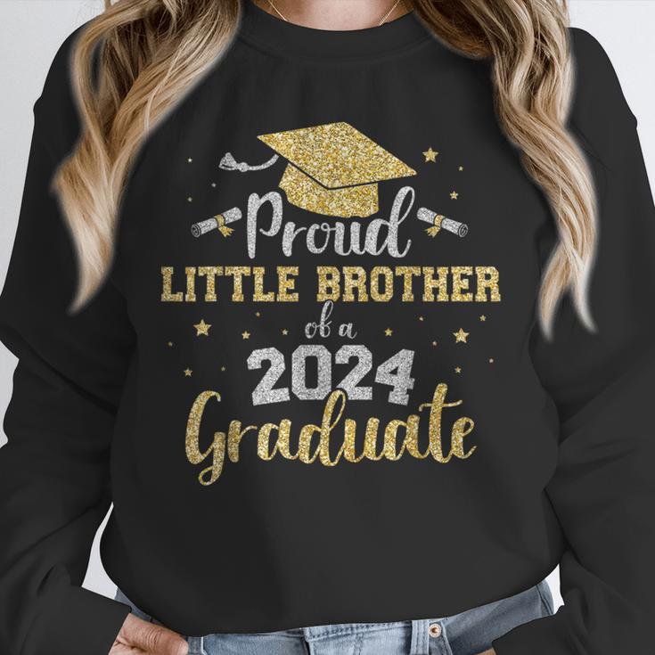 Proud Little Brother Class 2024 Graduate Senior Graduation Unisex Sweatshirt