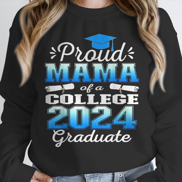 Proud Mama Of 2024 College Graduate Family 24 Graduation Unisex Sweatshirt