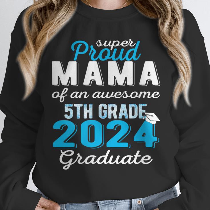Proud Mama Of 5th Grade Graduate 2024 Elementary Graduation Unisex Sweatshirt