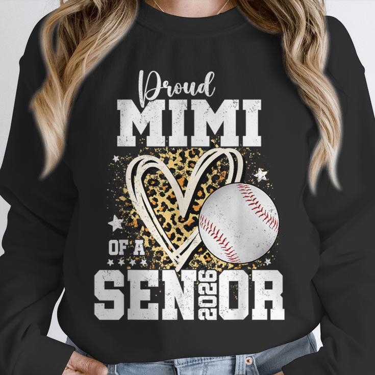 Proud Mimi Of A 2026 Senior Baseball Graduation Leopard Unisex Sweatshirt