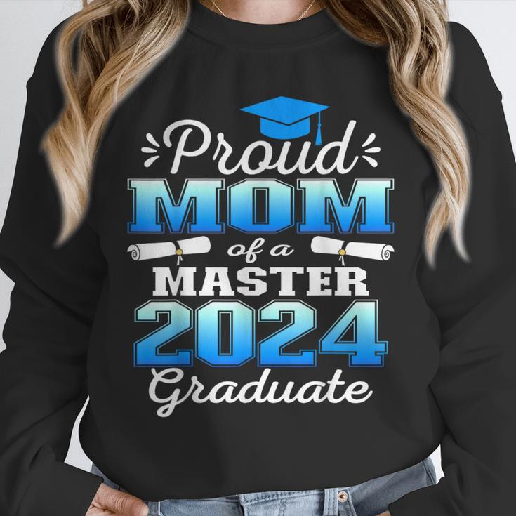 Proud Mom Of 2024 Class Master Graduate Family Graduation Unisex Sweatshirt