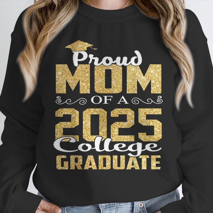 Proud Mom Of 2025 Graduate College Shirt Graduation Unisex Sweatshirt