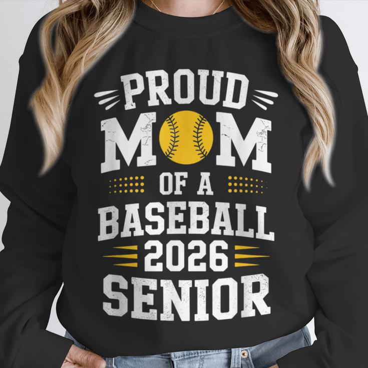 Proud Mom Of Baseball Senior 2026 Graduation Unisex Sweatshirt