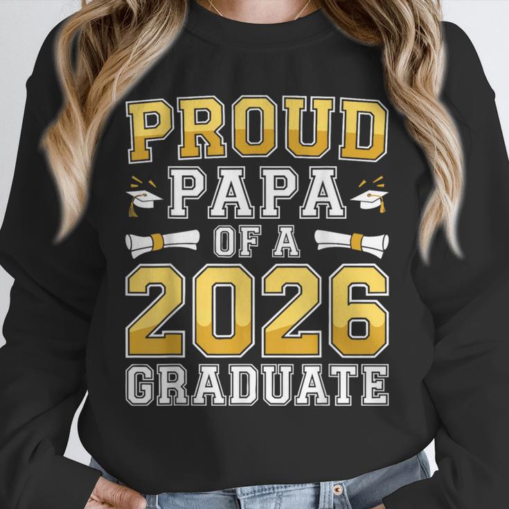Proud Papa Of A 2026 Graduate Shirt Class Of 2026 Graduation Unisex Sweatshirt
