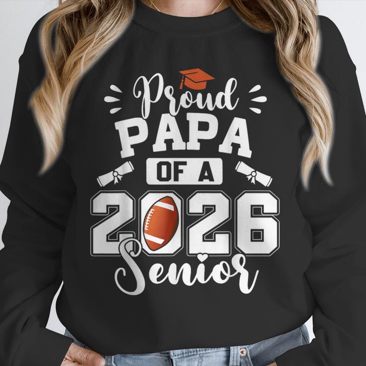 Proud Papa Of A 2026 Senior Football Graduation Dad Unisex Sweatshirt