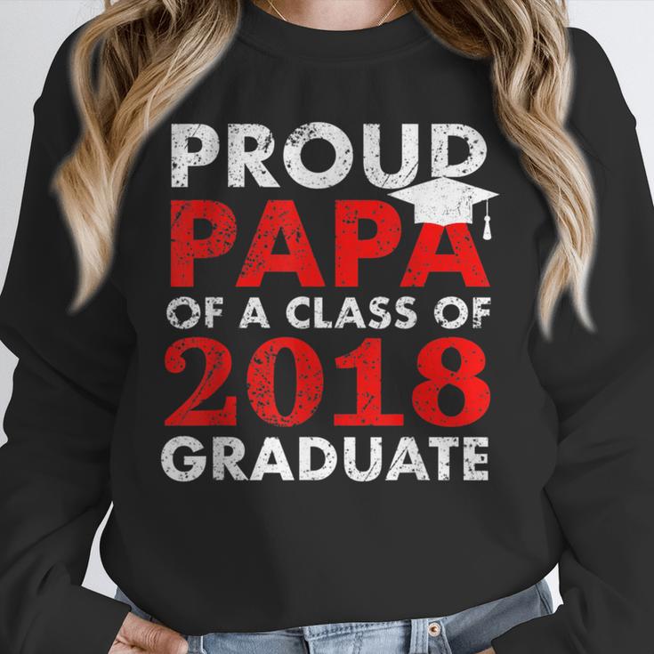 Proud Papa Of A Class Of 2018 Graduate Shirt Graduation Unisex Sweatshirt