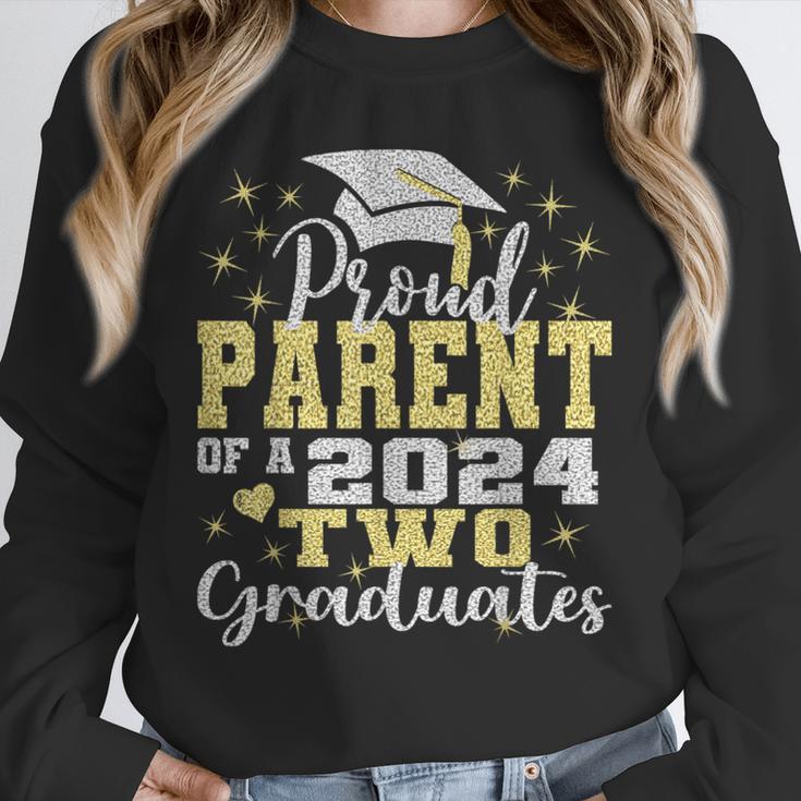 Proud Parent Of Two 2024 Graduate Class 2024 Graduation Unisex Sweatshirt