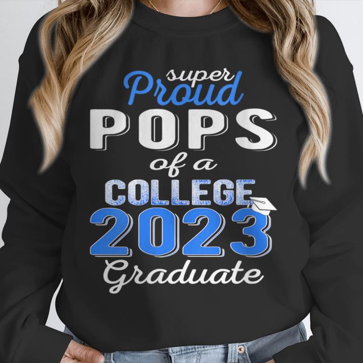 Proud Pops Of 2023 College Graduate Family 23 Graduation Unisex Sweatshirt