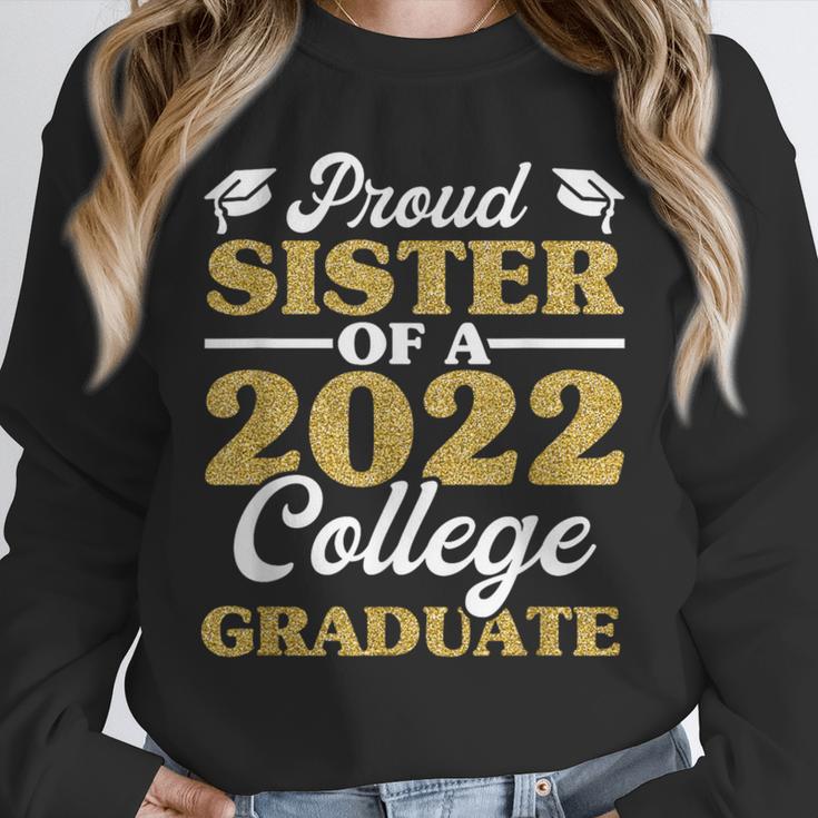 Proud Sister 2022 College Graduate Shirt Sibling Graduation Unisex Sweatshirt