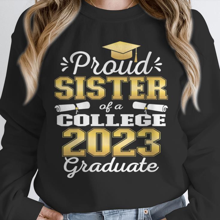Proud Sister Of 2023 College Graduate Family 23 Graduation Unisex Sweatshirt