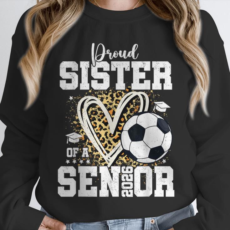 Proud Sister Of A 2026 Senior Soccer Graduation Leopard Unisex Sweatshirt