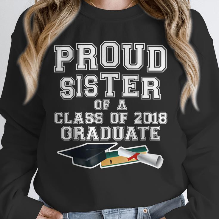 Proud Sister Of A Grad Class Of 2018 Graduation Apparel Unisex Sweatshirt