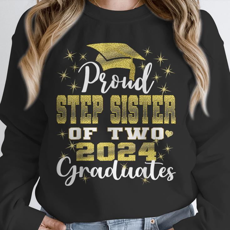 Proud Step Sister Of Two 2024 Graduate Class 2024 Graduation Unisex Sweatshirt