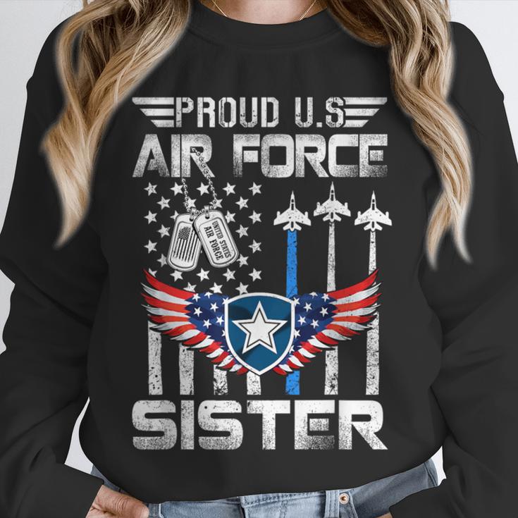 Proud US Air Force Sister Flag Air Force Graduation Sister Unisex Sweatshirt