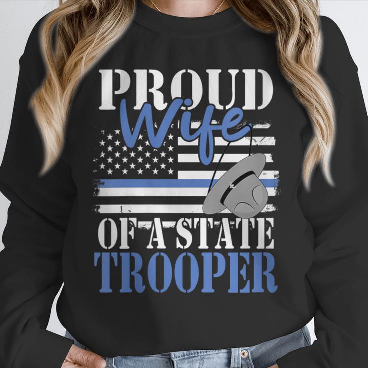 Proud Wife Of a State Trooper Police Officer Graduation Unisex Sweatshirt