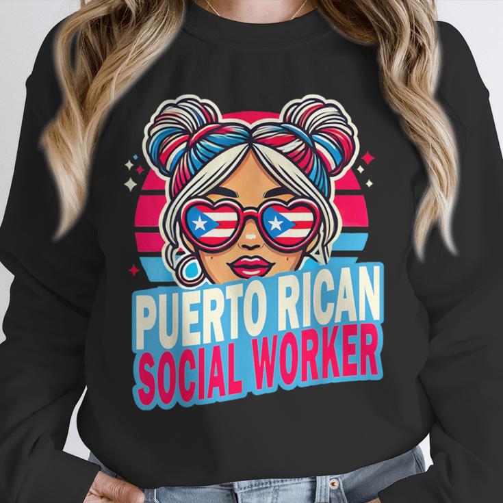 Puerto Rican Latina Social Worker MSW Masters Graduation Unisex Sweatshirt