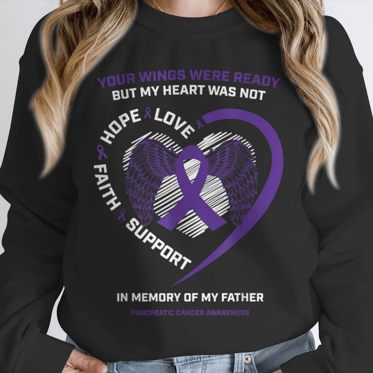 Purple In Memory Of My Dad Pancreatic Cancer Awareness Unisex Sweatshirt Purple In Memory Of My Dad Pancreatic Cancer Awareness Unisex Sweatshirt