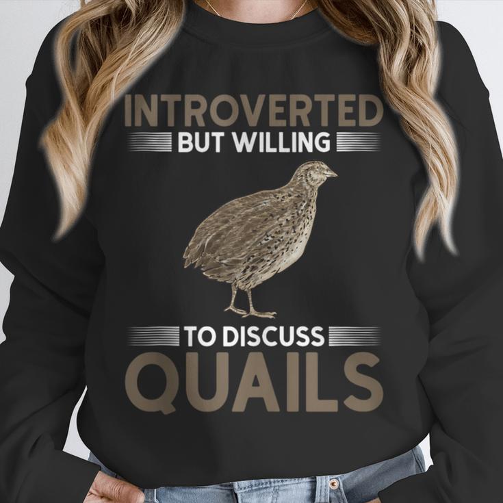 Quail Bird Lover Introvert Quail Unisex Sweatshirt