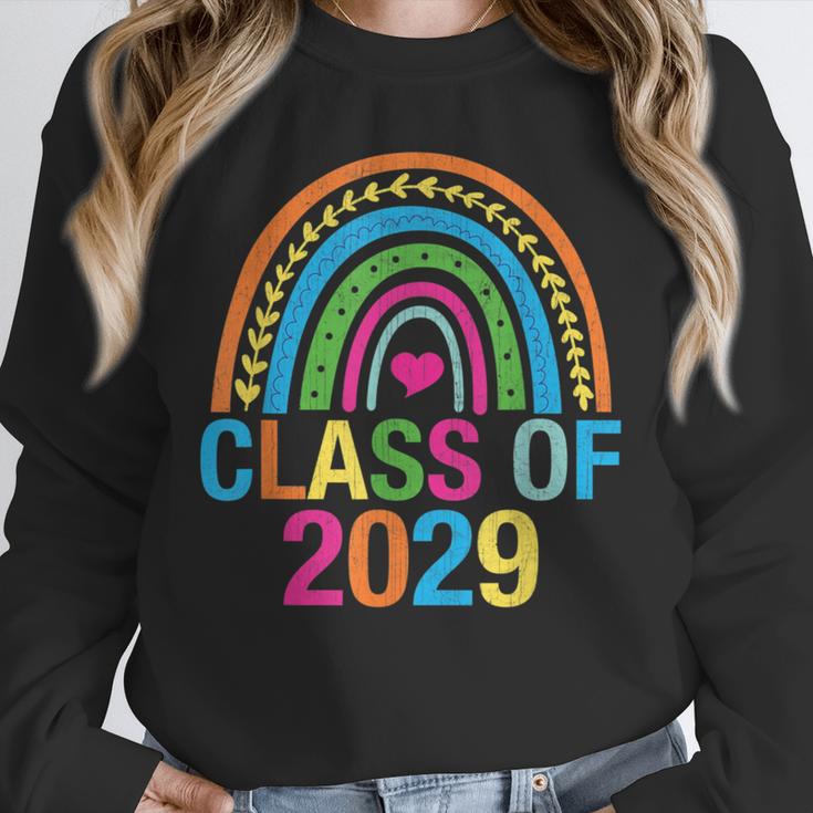 Rainbow Senior 2029 Shirt Class Of 2029 Cute Graduation Unisex Sweatshirt