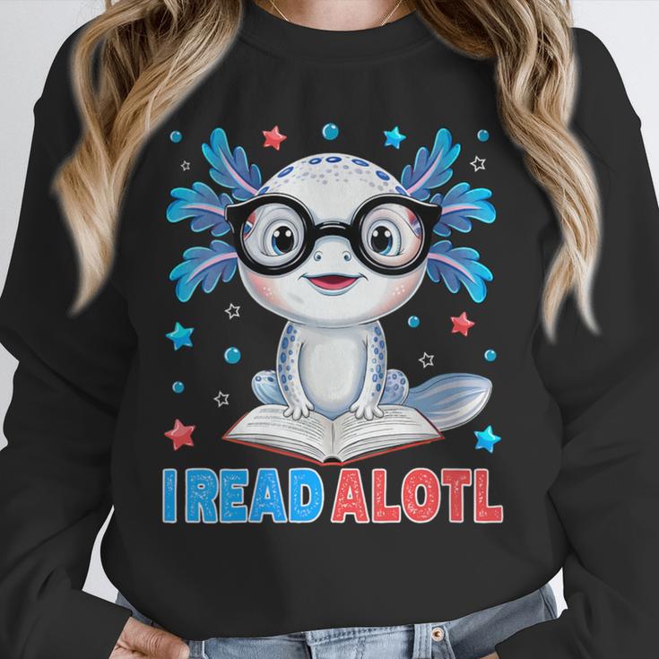 I Read Alotl Cute Axolotl Reading Book Lover Unisex Sweatshirt I Read Alotl Cute Axolotl Reading Book Lover Unisex Sweatshirt