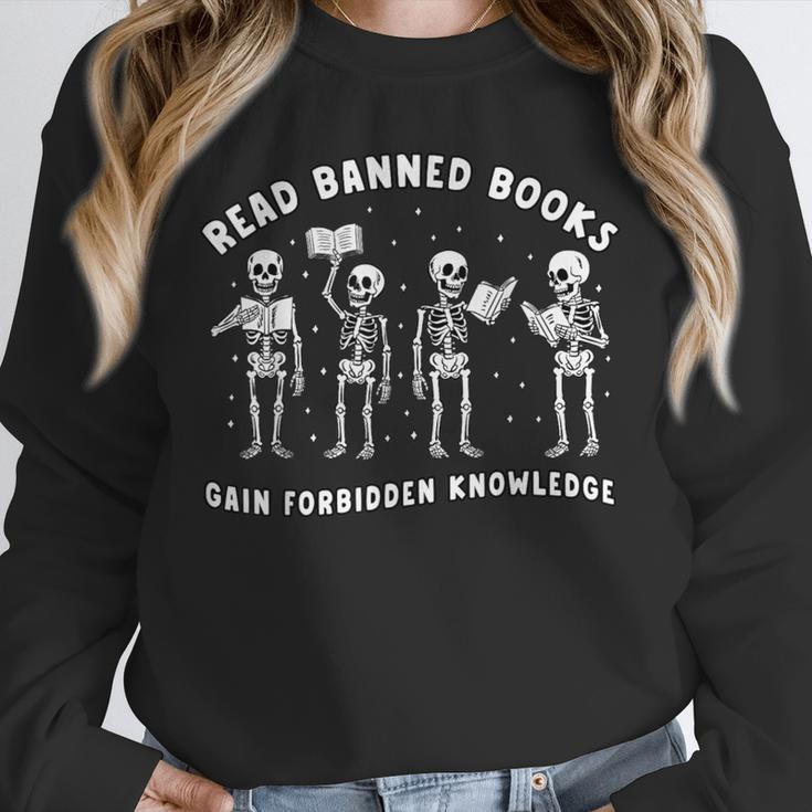 Read Banned Book Lover Forbidden Knowledge Reading Teacher Unisex Sweatshirt
