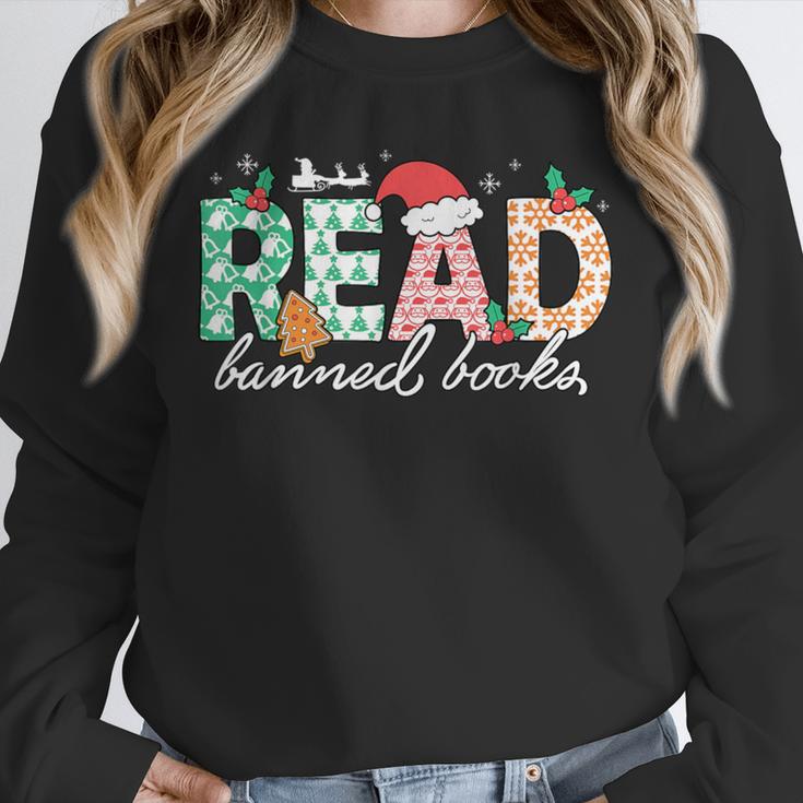 Read Banned Books Christmas Holiday Unisex Sweatshirt Read Banned Books Christmas Holiday Unisex Sweatshirt