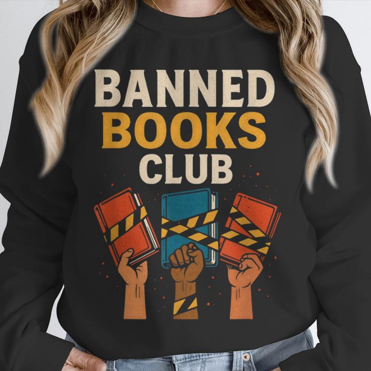 Read Banned Books Club Freely Anti-Censorship Librarian Unisex Sweatshirt