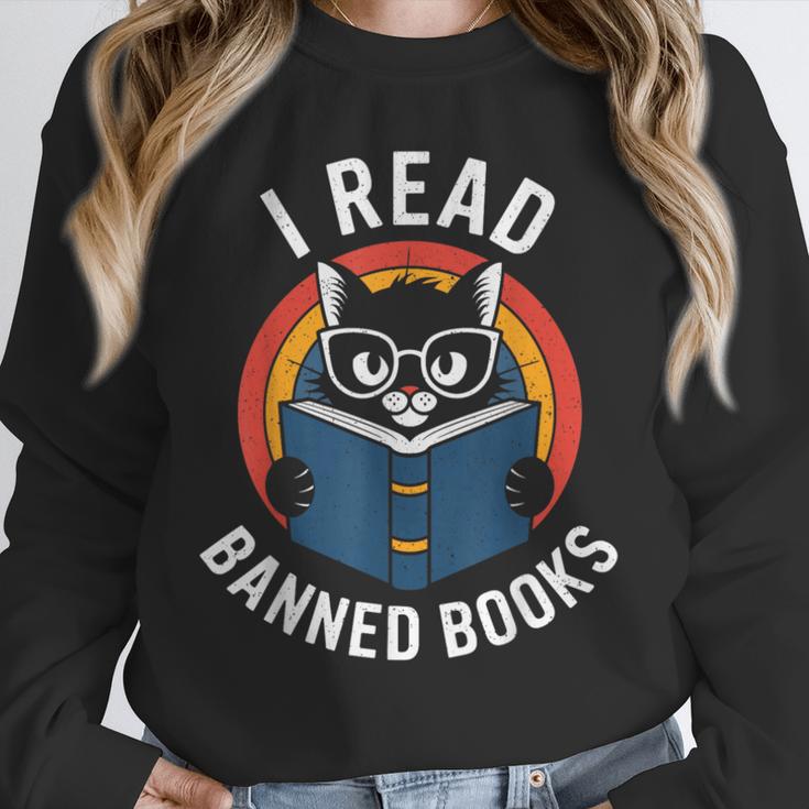I Read Banned Books For Men Women Cat Banned Books Unisex Sweatshirt I Read Banned Books For Men Women Cat Banned Books Unisex Sweatshirt