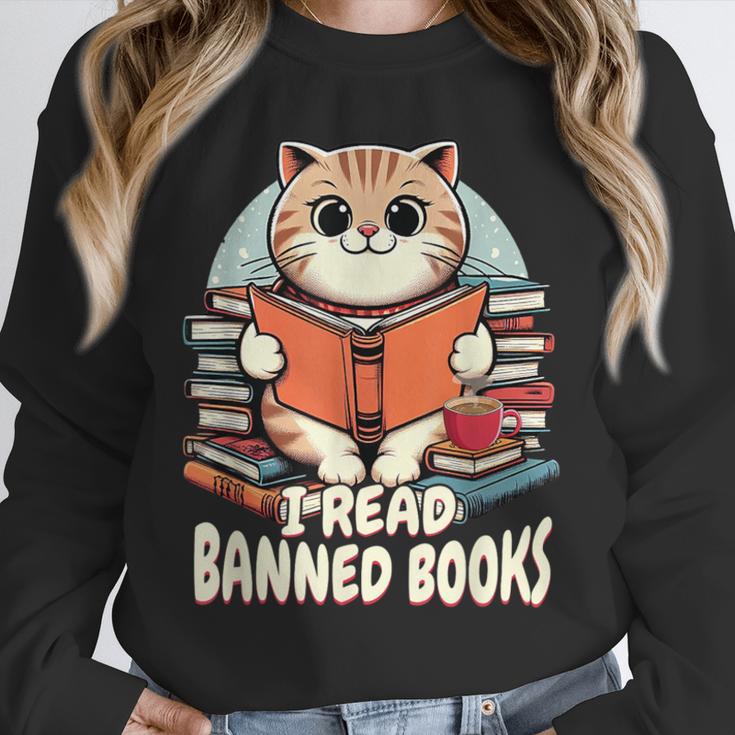 I Read Banned Books Shirt Cat Lover Bookworm Reader Men Women Kids Unisex Sweatshirt I Read Banned Books Shirt Cat Lover Bookworm Reader Men Women Kids Unisex Sweatshirt