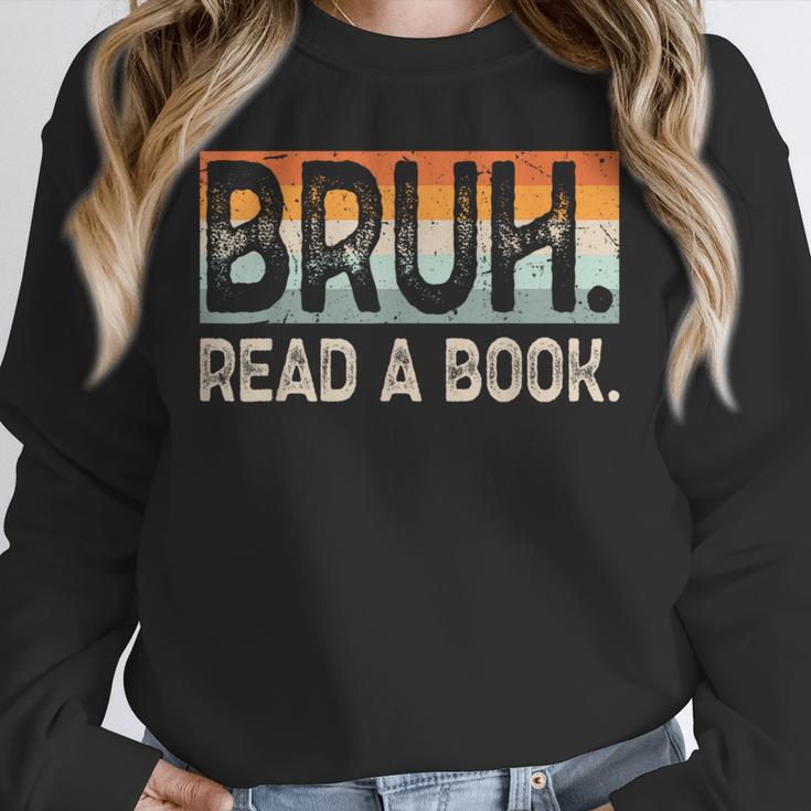 Read A Book Bruh Cool Ela English Teacher Reading Literature Unisex Sweatshirt