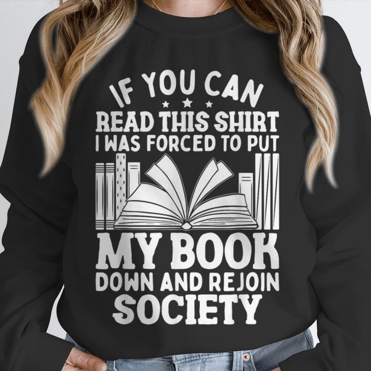 If You Can Read This For Book Lovers Reading Unisex Sweatshirt If You Can Read This For Book Lovers Reading Unisex Sweatshirt