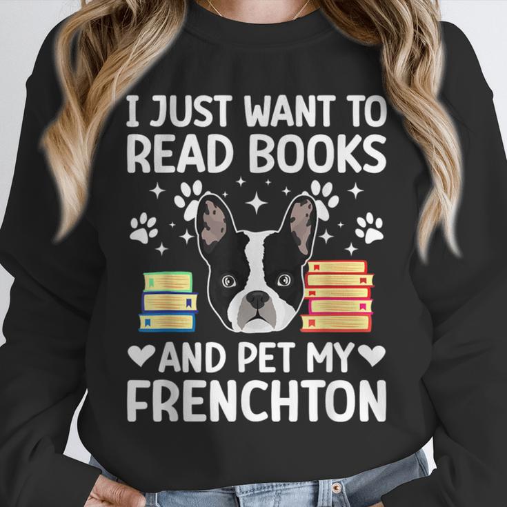 Read Books & Pet My Frenchton Owner Frenchton Lover Unisex Sweatshirt