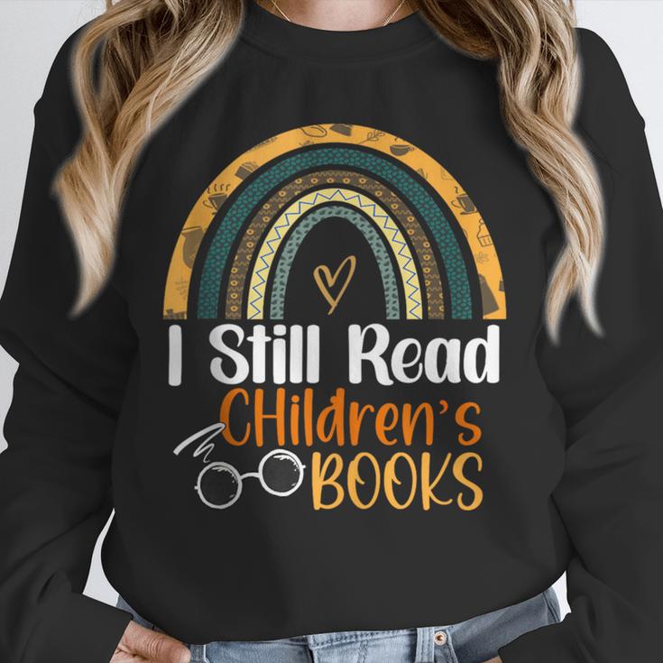 I Still Read Children's Books Rainbow Unisex Sweatshirt