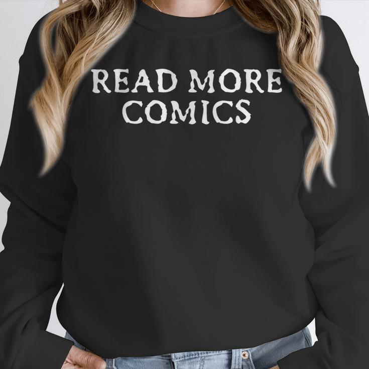 READ MORE COMICS Comic Book Lover Nerd Statement Humor Unisex Sweatshirt