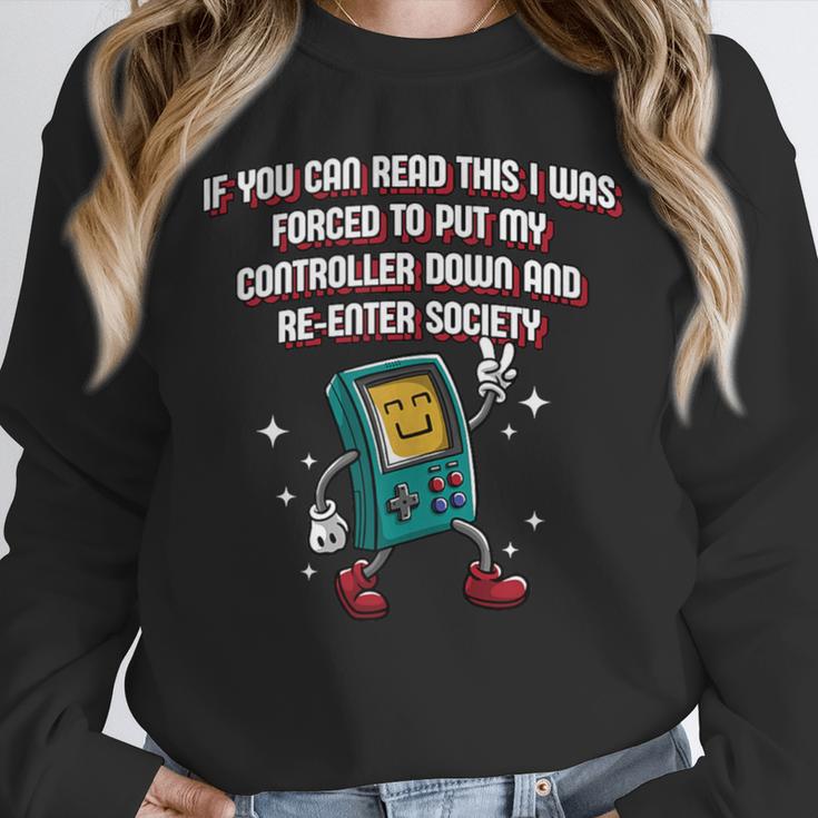 If You Can Read This Gamer Humor Gaming Introvert Unisex Sweatshirt If You Can Read This Gamer Humor Gaming Introvert Unisex Sweatshirt