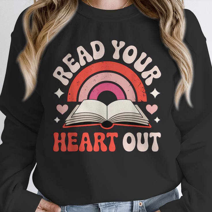 Read Your Heart Out Book Lovers Emotional Fall Vibes Unisex Sweatshirt