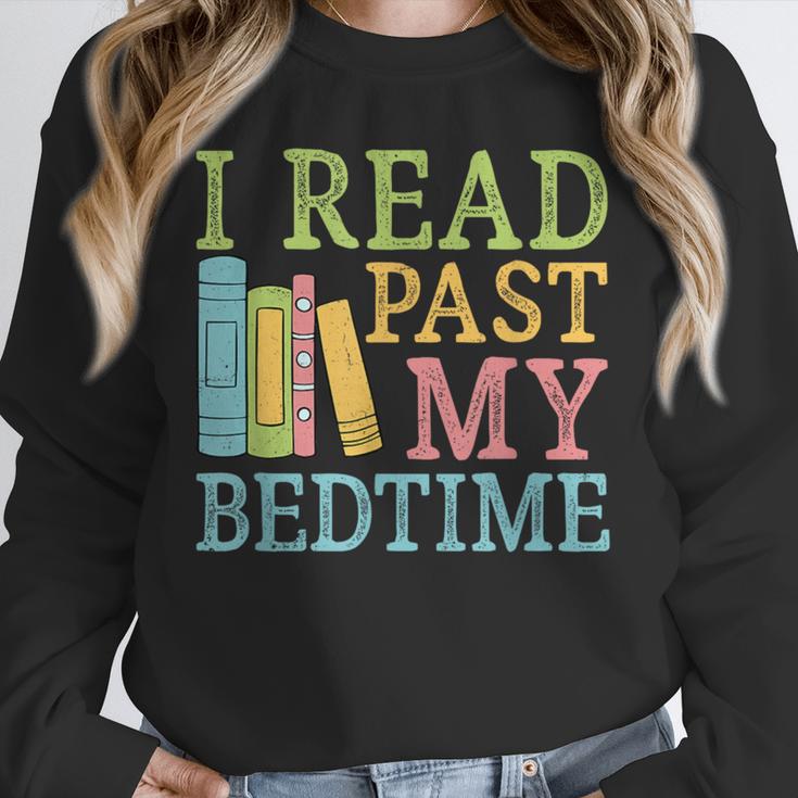 I Read Past My Bedtime Book Quote Humor Unisex Sweatshirt