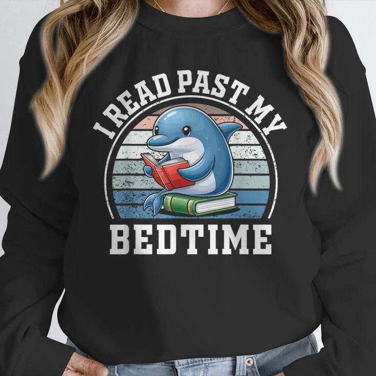 I Read Past My Bedtime Reading Dolphin Book Lover Unisex Sweatshirt I Read Past My Bedtime Reading Dolphin Book Lover Unisex Sweatshirt