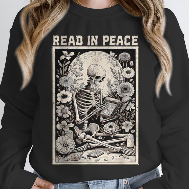 Read In Peace Skeleton Book Lover Bookworm Book Unisex Sweatshirt Read In Peace Skeleton Book Lover Bookworm Book Unisex Sweatshirt