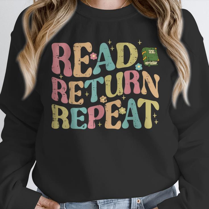 Read Return Repeat Read Reading Book Librarian Men Women Unisex Sweatshirt