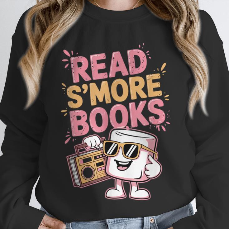 Read S'More Books Camping Outdoors Travel Campfire Smores Unisex Sweatshirt